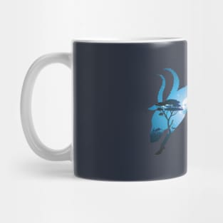 Night Landscape with Antelopes Mug